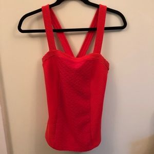 Anthropologie red tank top